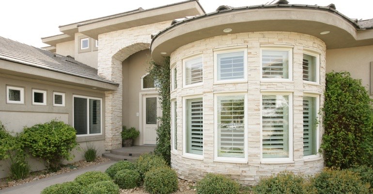 Exterior view of shutters Phoenix home
